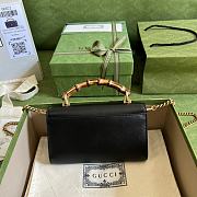 Gucci Mini Diana Black Shoulder Bag Bamboo 20cm - 2