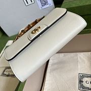 Gucci Mini Diana White Shoulder Bag Bamboo 20cm - 5