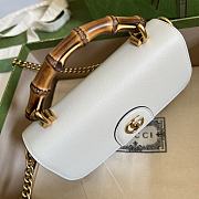 Gucci Mini Diana White Shoulder Bag Bamboo 20cm - 3