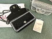 Valentino Garavani Small Locò Crystal-embellished Shoulder Bag 19x10.5x5cm - 4