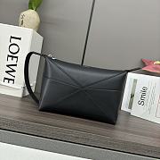 Loewe Puzzle Fold Wash Bag Black 22.7x15.5x12cm - 1