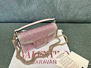 Valentino Garavani Small Locò Pink Shoulder Bag 19x10.5x5cm - 4