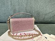 Valentino Garavani Small Locò Pink Shoulder Bag 19x10.5x5cm - 3