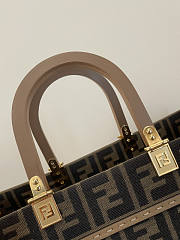 Fendi Medium Sunshine FF Jacquard Handle Bag 35x31x17cm - 2