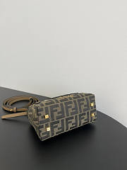 Fendi By The Way Mini Boston Bag FF Jacquard 17x18x8cm - 6