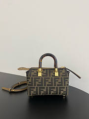 Fendi By The Way Mini Boston Bag FF Jacquard 17x18x8cm - 5