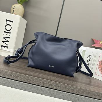 Loewe Mini Flamenco Clutch Bag Navy Blue 23.9x18x9cm