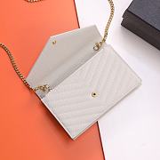 YSL Woc Wallet Chain Bag Cream Gold 19cm - 4