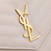 YSL Woc Wallet Chain Bag Cream Gold 19cm - 5