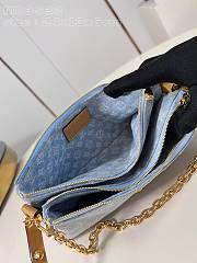 Louis Vuitton LV Liv Pochette Denim Blue 24.5 x 13.5 x 6.5 cm - 6