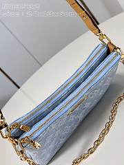 Louis Vuitton LV Liv Pochette Denim Blue 24.5 x 13.5 x 6.5 cm - 5