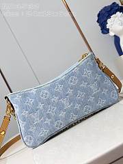 Louis Vuitton LV Liv Pochette Denim Blue 24.5 x 13.5 x 6.5 cm - 3