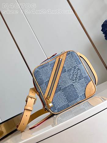 Louis Vuitton LV Chess Messenger Blue 24 x 24 x 8 cm