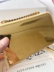 Alexander MCQueen Mini Jewelled Satchel Gold 18x12x6cm - 5