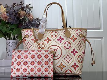 Louis Vuitton LV Neverfull MM Coral 31 x 28 x 14 cm