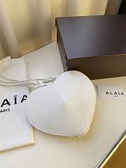 Alaia Le Coeur Shoulder Bag White 21x17x5cm - 4