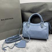 Balenciaga Blue Mini City Bag 24x17x10cm - 2