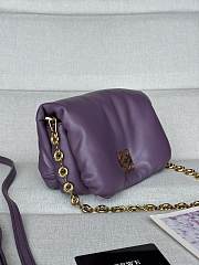 Loewe Goya Puffer Mini Bag Purple 20x14x9cm - 5