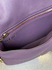 Loewe Goya Puffer Mini Bag Purple 20x14x9cm - 4