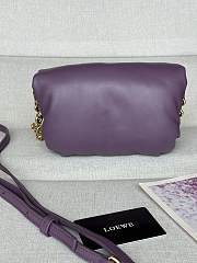 Loewe Goya Puffer Mini Bag Purple 20x14x9cm - 2