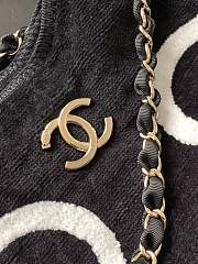 Chanel Tote Bag Black 40x42x14cm - 4