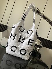 Chanel Tote Bag White 40x42x14cm - 3