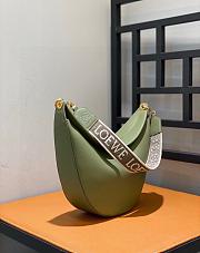 Loewe Luna Bag In Satin Calfskin And Jacquard Green 27x29.5x8cm - 5