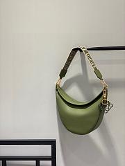 Loewe Luna Bag In Satin Calfskin And Jacquard Green 27x29.5x8cm - 2