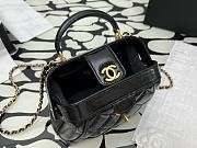 Chanel Bag Handle Lambskin Black Gold 18x12x7cm - 5