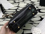 Chanel Bag Handle Lambskin Black Gold 18x12x7cm - 3