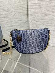 Dior Diorstar Callisto Bag Blue Denim Oblique 20 x 14 x 4 cm - 1