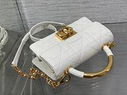 Dior Ange Bag White Gold 20x12x5cm - 6