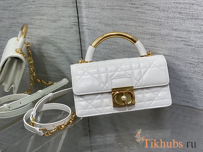 Dior Ange Bag White Gold 20x12x5cm - 1