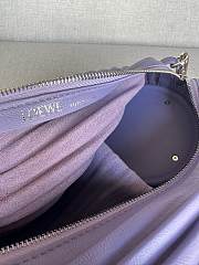 Loewe Bracelet Pouch Bag Purple 25x10x10cm - 5