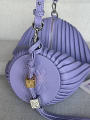 Loewe Bracelet Pouch Bag Purple 25x10x10cm - 3