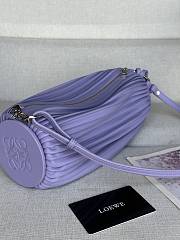 Loewe Bracelet Pouch Bag Purple 25x10x10cm - 2