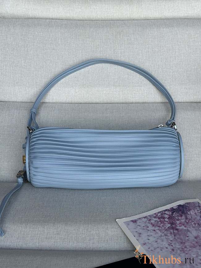 Loewe Bracelet Pouch Bag Blue 25x10x10cm - 1