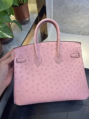 Hermes Birkin 25 Bag Pink Ostrich Gold 25cm - 4