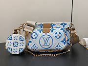 Louis Vuitton LV Multi Pochette Accessoires Lagoon Blue 24 x 13.5 x 4 cm - 1