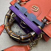 Gucci Diana Mini Tote Bag Orange 20x16x10cm - 5