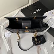 Chanel Shopping Tote Bag Black Caviar Gold 24x30.5cm - 6