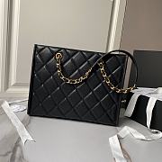 Chanel Shopping Tote Bag Black Caviar Gold 24x30.5cm - 4