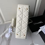 Chanel Shopping Tote Bag White Caviar Gold 24x30.5cm - 5