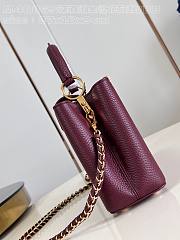 Louis Vuitton LV Capucines BB Red Wine Bag 27cm - 5