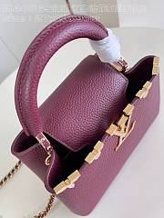 Louis Vuitton LV Capucines BB Red Wine Bag 27cm - 3