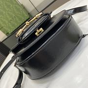 Gucci Horsebit 1955 Mini Top Handle Bag Black 18x15x6.5cm - 4