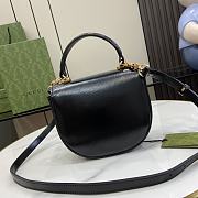 Gucci Horsebit 1955 Mini Top Handle Bag Black 18x15x6.5cm - 2