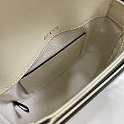 Gucci Horsebit 1955 Mini Top Handle Bag White 18x15x6.5cm - 4