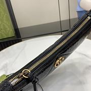 Gucci GG Marmont Small Shoulder Bag Black Patent 26x17x4cm - 4