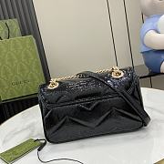 Gucci Mini Marmont Bag Black Patent 22x14x6cm - 4